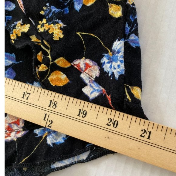 Forever 21 Womens Multicolored Ditsy Print V-Neck Romper with Overlay Size M - Picture 9 of 10